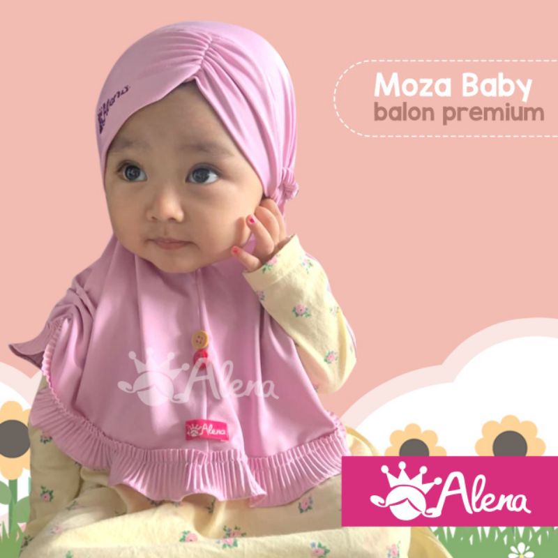 HIJAB ALENA BABY 'Moza Baby' ORI ALENA | Hijab/Jilbab bayi/anak ALENA