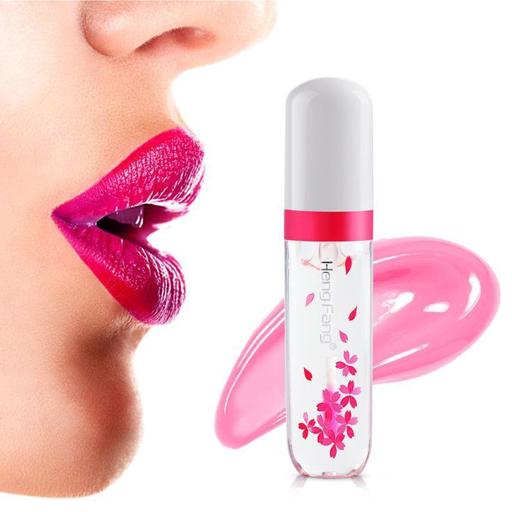 [IMPORT]Heng Fang Lip Gloss Bening dapat Berubah Warna pink Tahan Lama Anti Air/Lipbalm Pelembab dan Pemerah bibir