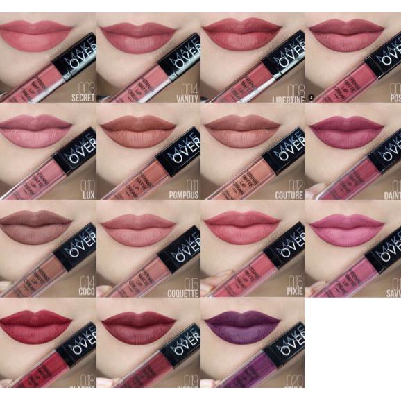 Hot Produk Lipstik Make Over Intense Matte Lip Cream Original Berkualitas