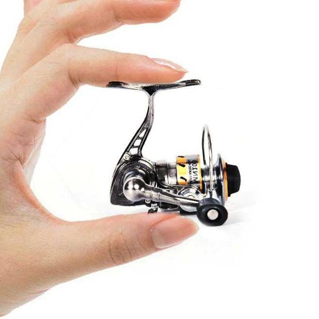 ➻ Reel Pancing Mini Rill Mini Reel Pancing Murah Reel Pancing Mini Spinning 4.3:1 Gear Ratio - MN100