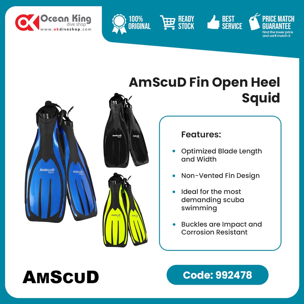 Fin Amscud OH Squid - Diving/Snorkeling Fins