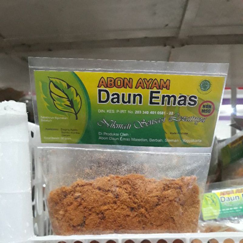 

abon ayam daun emas 90gr