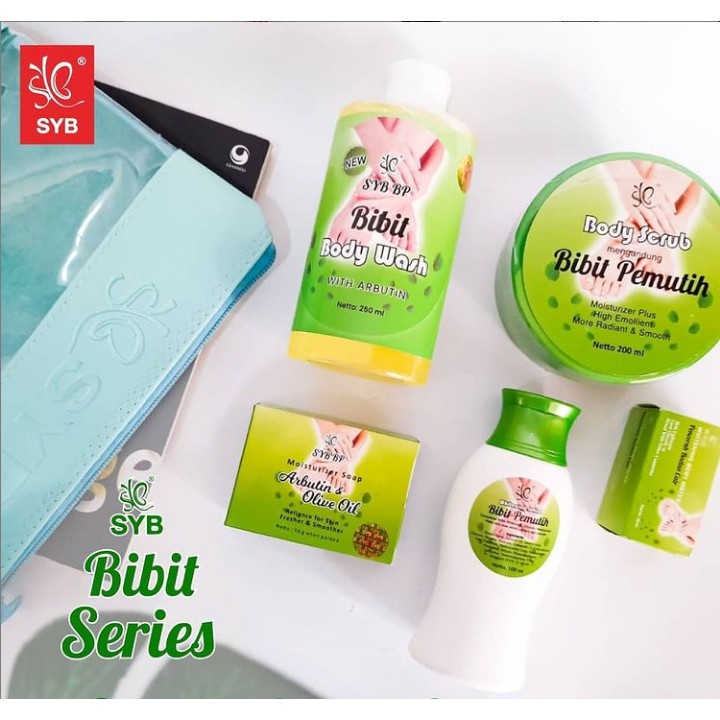 ⭐BAGUS⭐ SYB BIBIT PEMUTIH SERIES | Whitening Lotion Sabun Arbutin Body Scrub Lulur