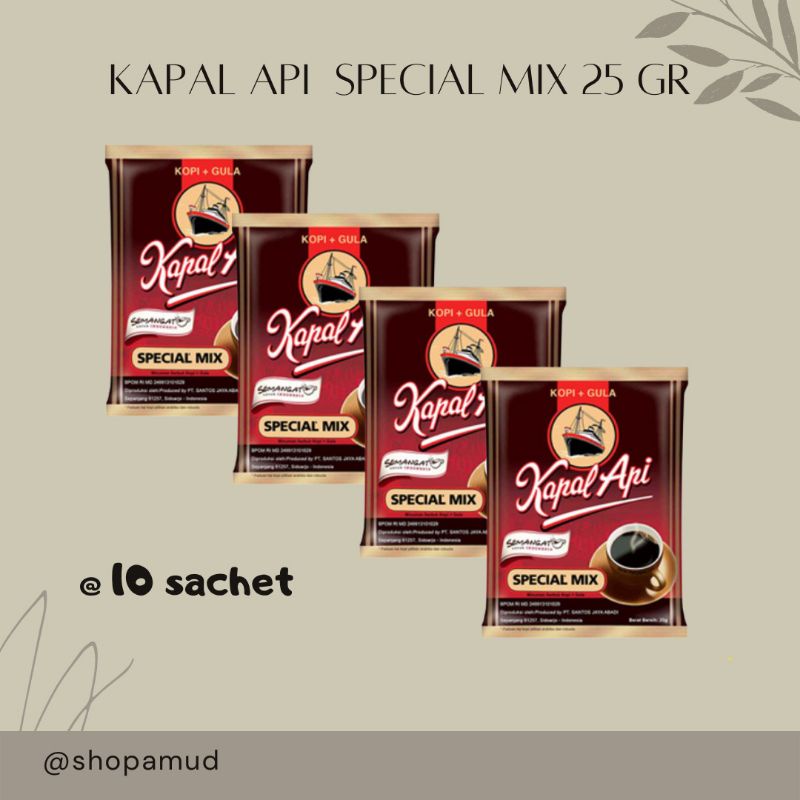 

kopi Kapal api spesial mix isi 10 Sachet 25gr