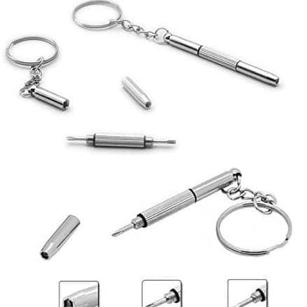 Gantungan Kunci Obeng Plus Minus Mini Screwdriver Keychain EDC 4in1 Peralatan Survival outdoor