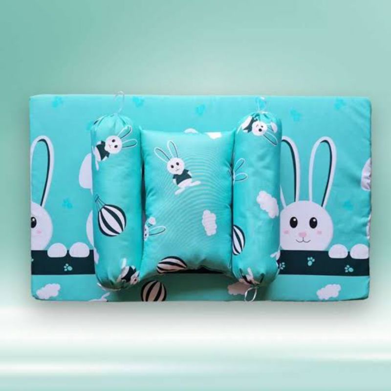 KASUR BAYI KARAKTER 1 SET DENGAN BANTAL DAN GULING SIZE 75x45cm