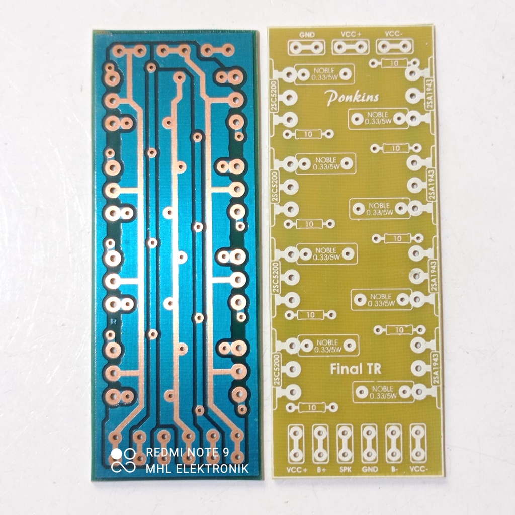 PCB FINAL TRANSISTOR TOSHIBA 4 SET FIBER FR4