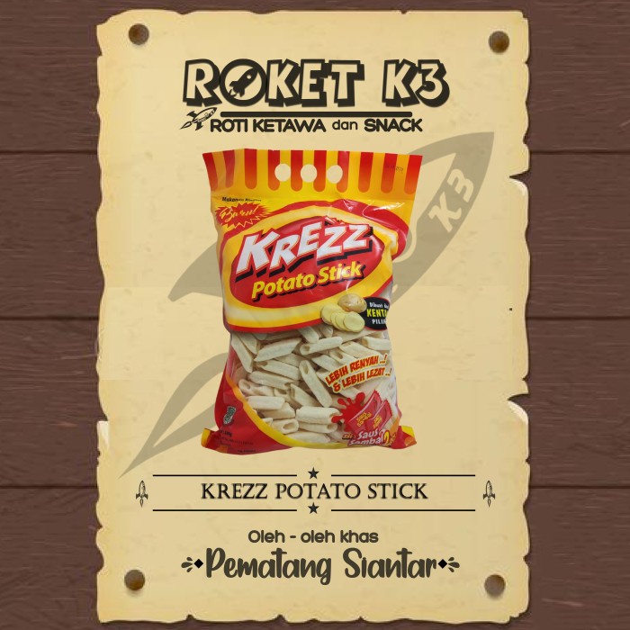 

Krezz Potato Stick Makanan Ringan Snack Kerupuk Jajanan Cemilan Enak