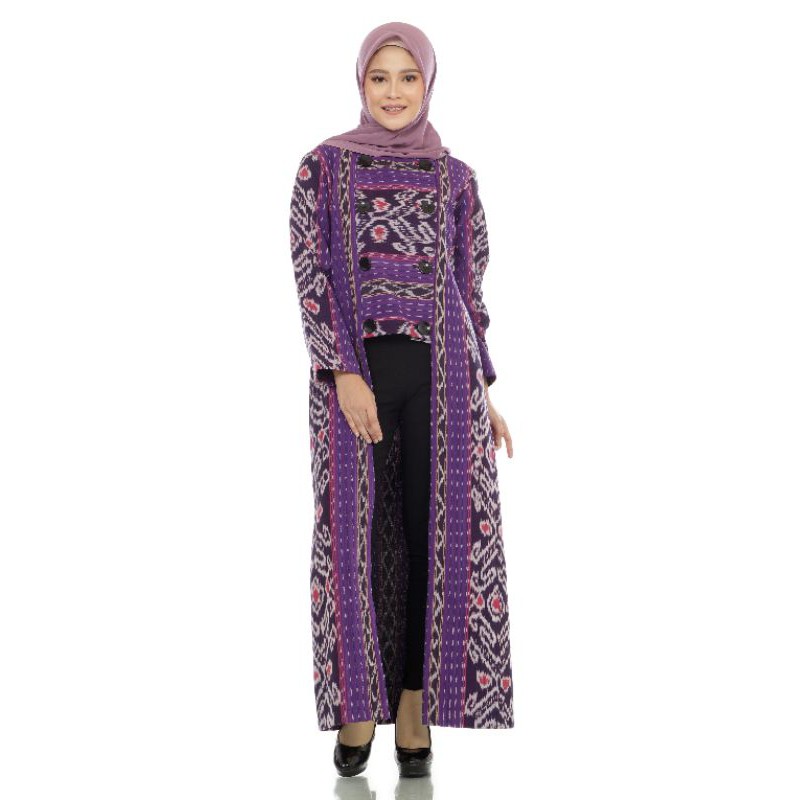 Outer Panjang Tenun ikat