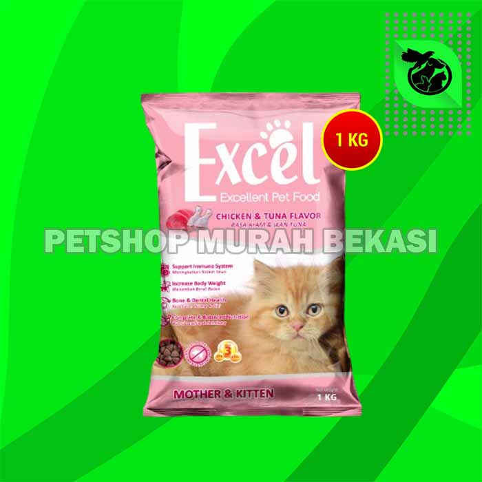 Makanan Kucing Murah Excel Cat Food 1 Kg