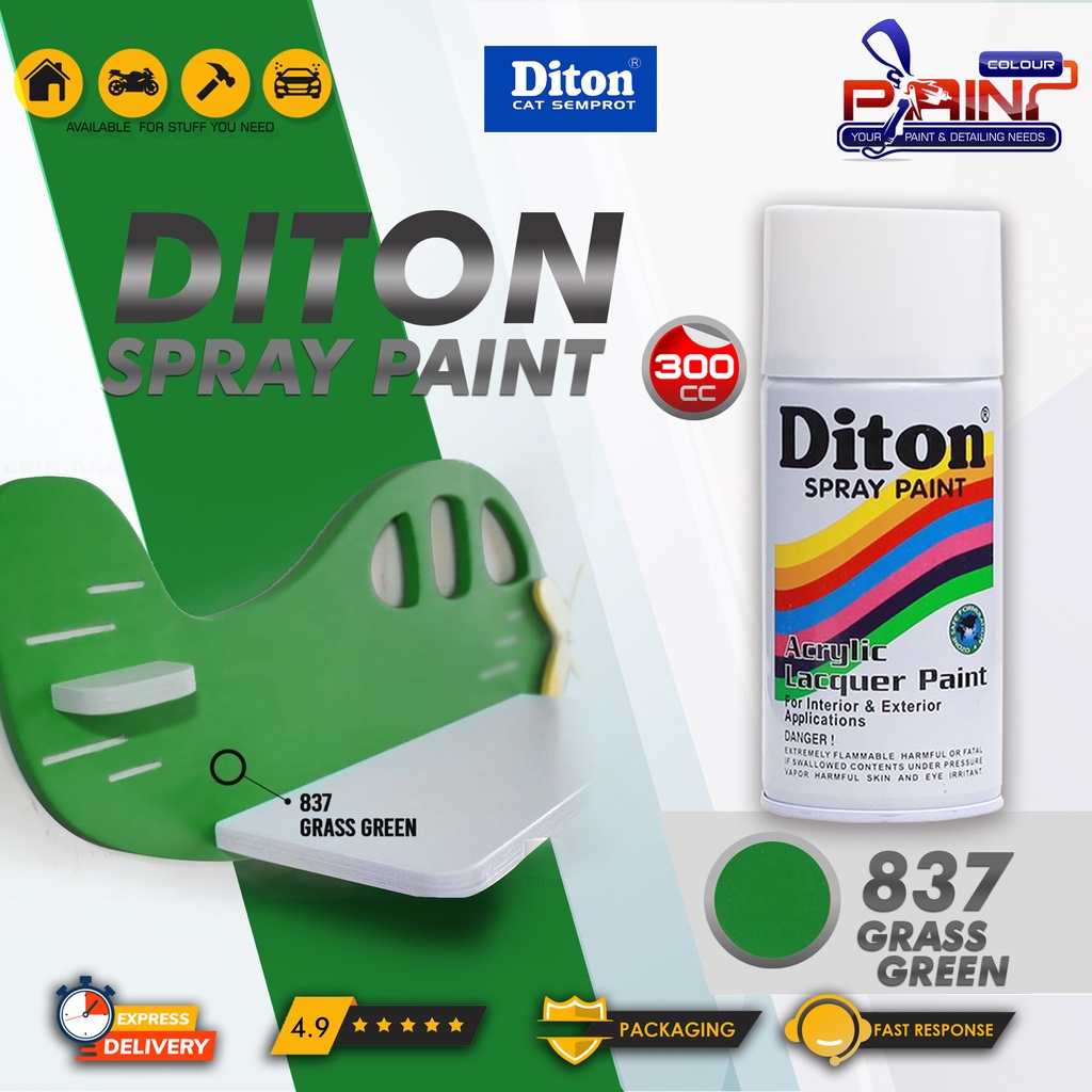 Diton 837 Grass Green Cat Semprot/Pylox/Samurai Motor/Helm/Gundam