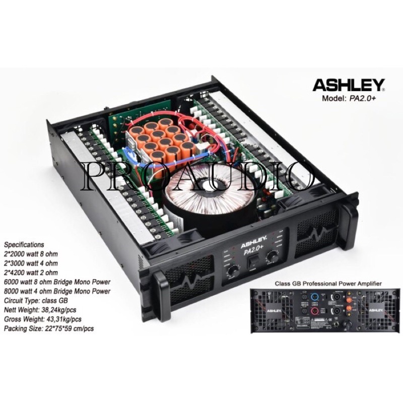 power amplifier ashley pa2.0 / PA2.0+ original ashley class GB