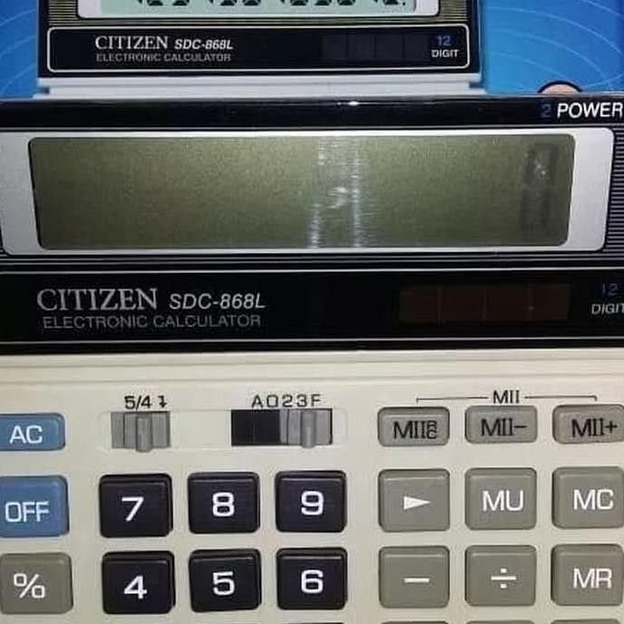 

Dh3Code Kalkulator Citizen Type SDC 868 L - Calculator Citizen 12 Digit 868 L(terlaris)C9L7