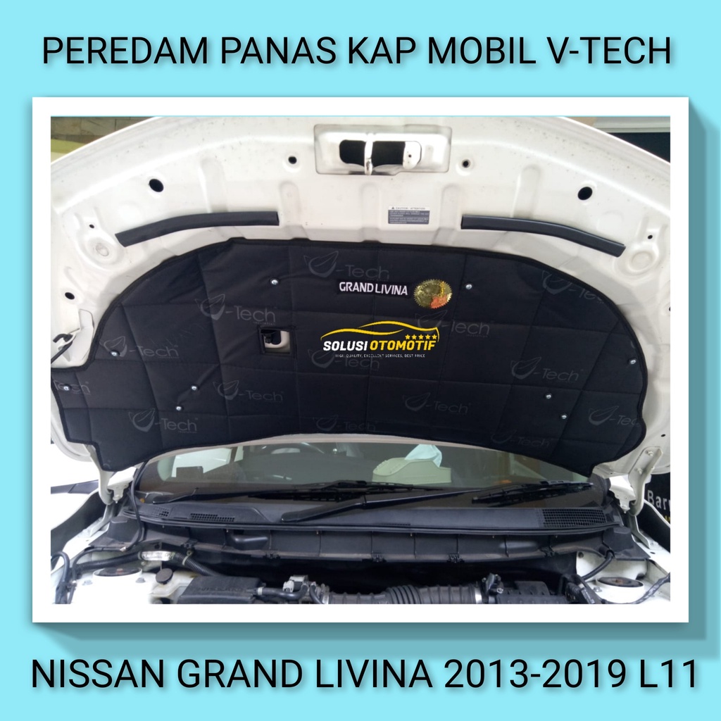 Nissan Grand LIVINA 2013-2019 L11 Peredam Panas Kap Mesin Mobil Aksesoris VTECH Ori