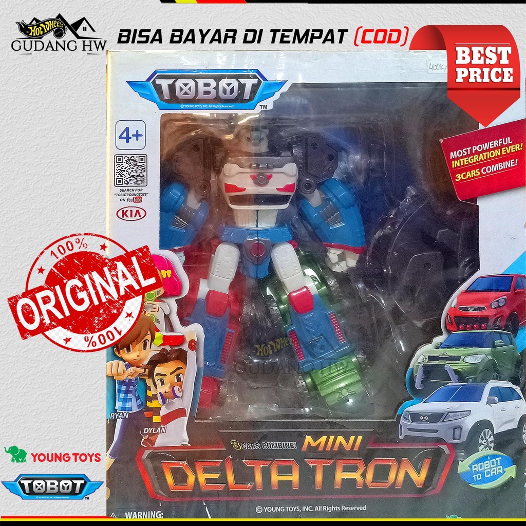 TOBOT MINI DELTATRON 3 CARS COMBINE ORIGINAL - TRANSFORMING ROBOT 5.0