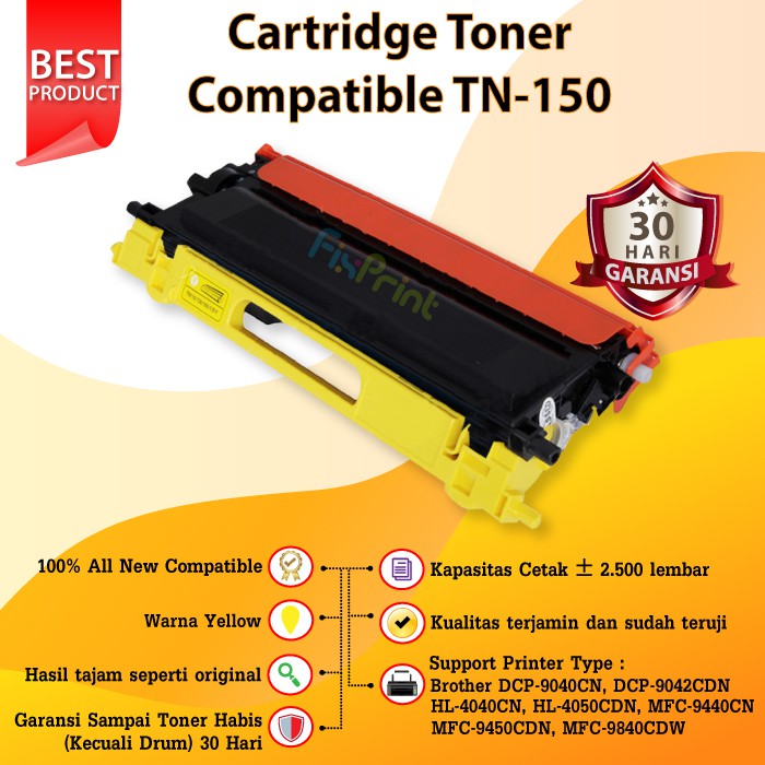 Cartridge Toner Compatible TN-150 TN150 Printer Brother DCP-9040 9042