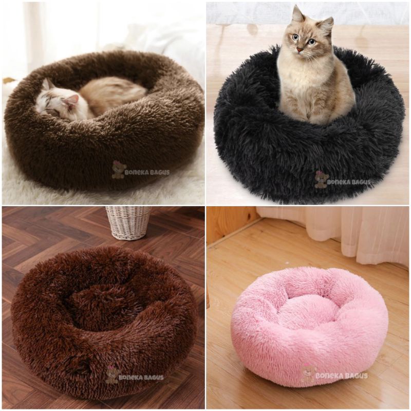 kasur Kucing / Tempat Tidur Kucing Bulat / cat Bed