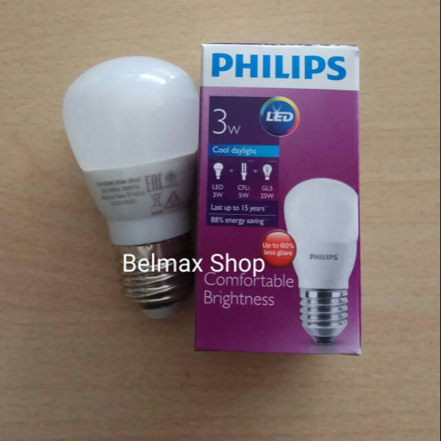 Lampu Philips LED 3 Watt / Led Philips 3 Watt / Lampu Led 3 Watt Philips / Led Bulb