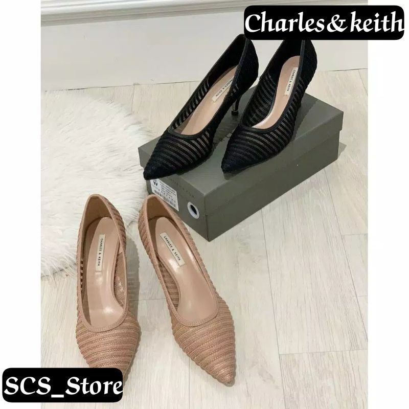 HIGH HEELS WANITA CHARLES&KEITH / SEPATU HEELS WANITA BRANDED IMPORT ORIGINAL TERMURAH