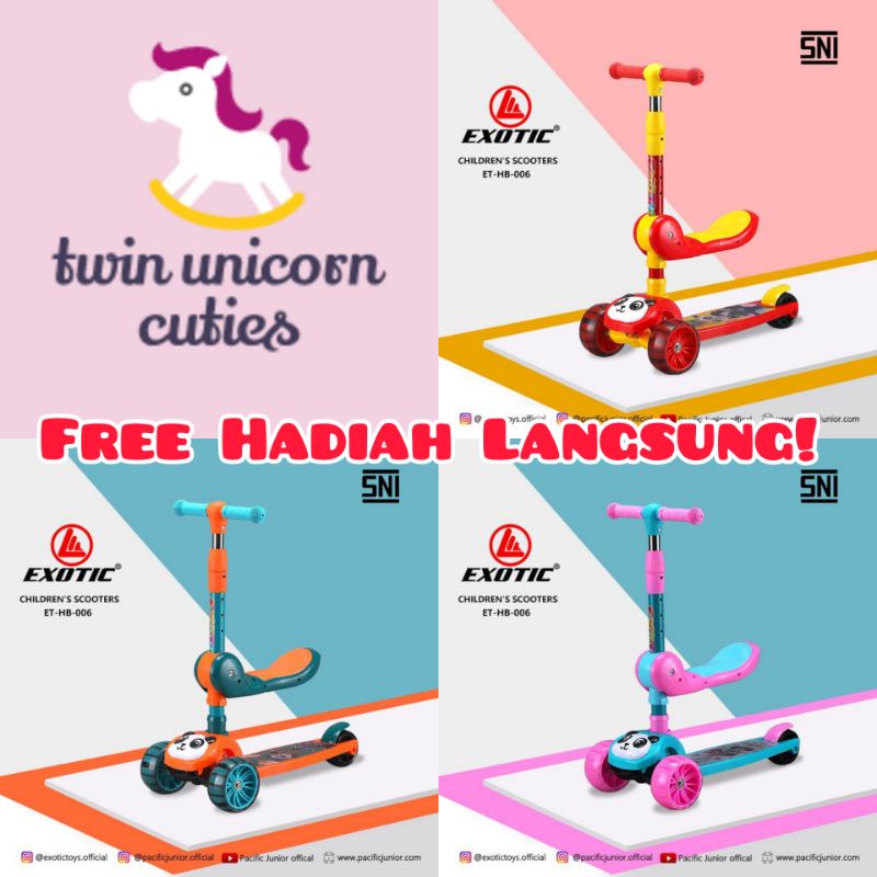 scooter anak hb207, iora pmb ST05,  exotic hb006,hb203,exotic hb008,hb009,hb005