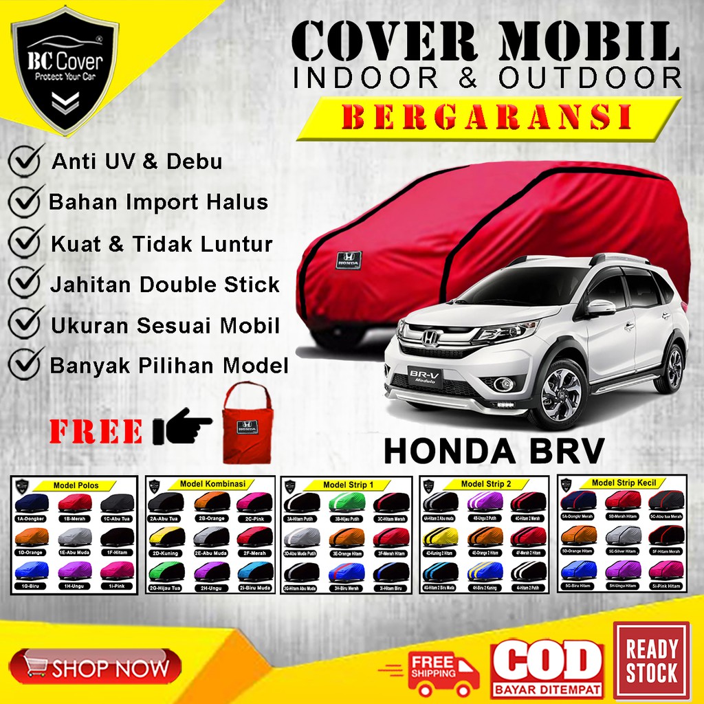 Body Cover Mobil BRV Sarung Mobil Honda BRV Selimut Tutup Mantel Pelindung Jas Mantol Kerudung Penutup Honda BRV Outdoor