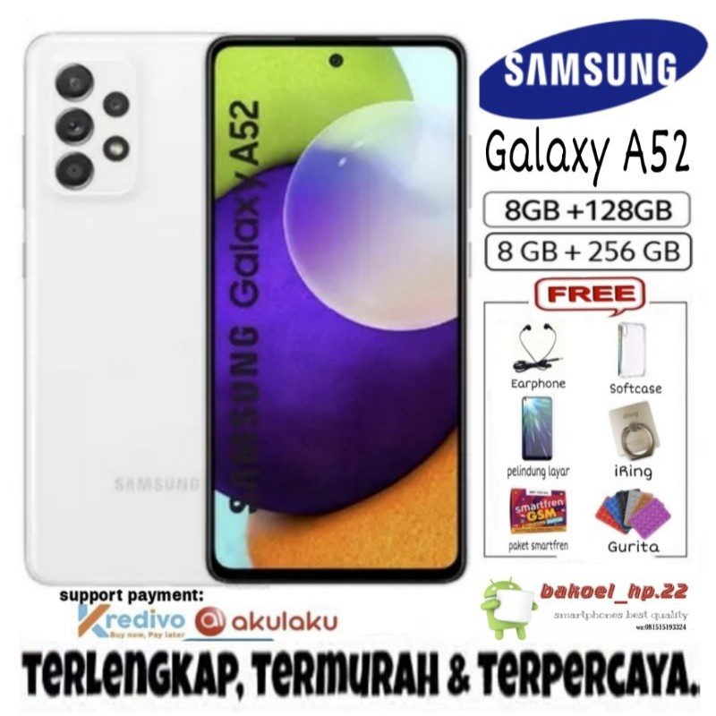 SAMSUNG GALAXY A52 RAM 8/128GB & 8/256GB GARANSI RESMI