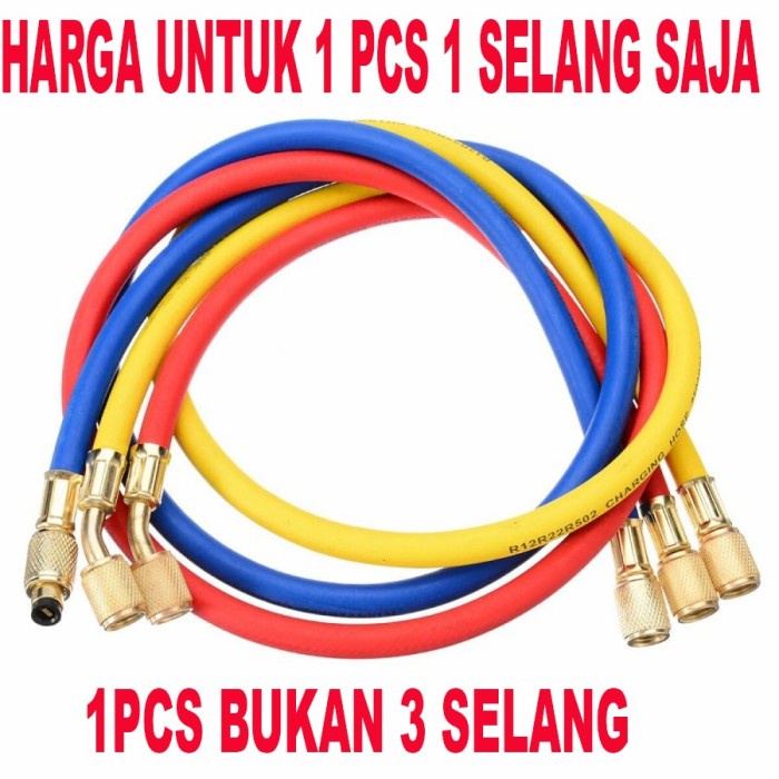 1 SELANG Analizer MANIFOLD R22 / Selang Manipol R 22 R 134 A PJG 90 CM