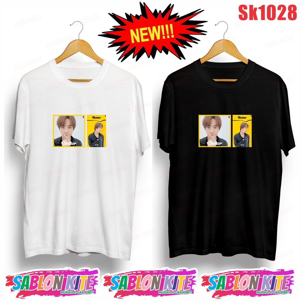 MURAH!!! KAOS KPOP BUTTER MEMBER JK V RM JH JIN SG JIMIN SK1028 UNISEX