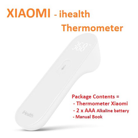 Xiaomi iHealth Thermometer - White / Xiaomi Termometer / Termometer bagus / Termometer awet