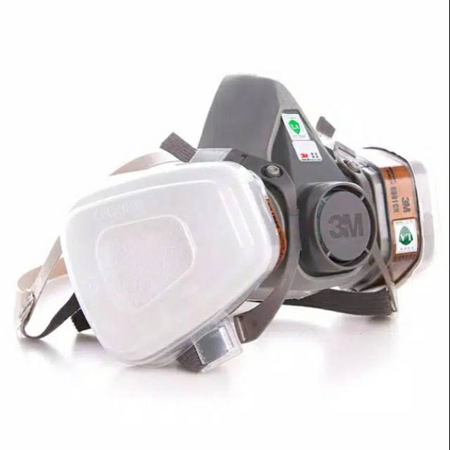 3M Masker Gas Respirator 6200 Half Facepiece Mask