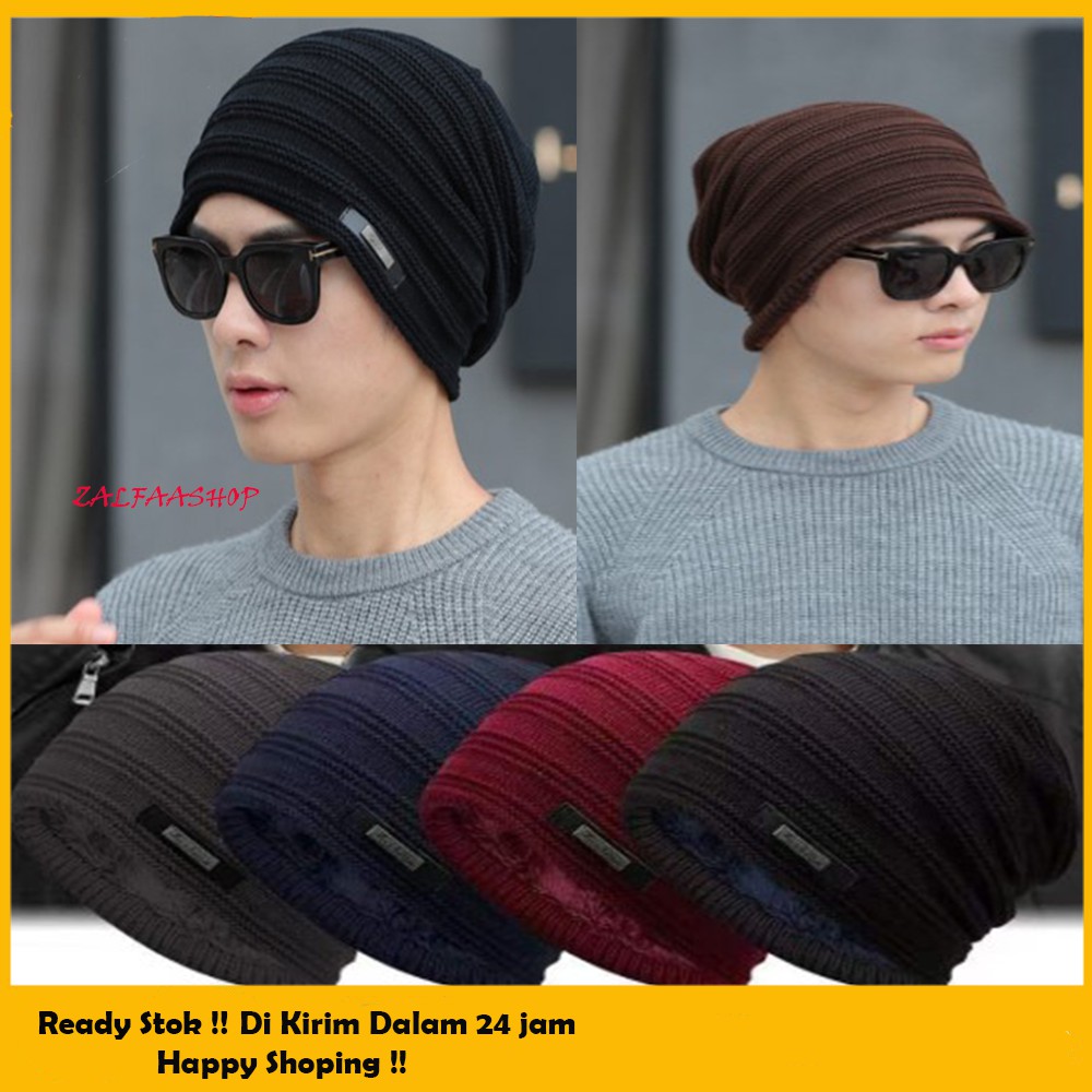 Winter Caps/Topi Kupluk Rajut Musim Dingin