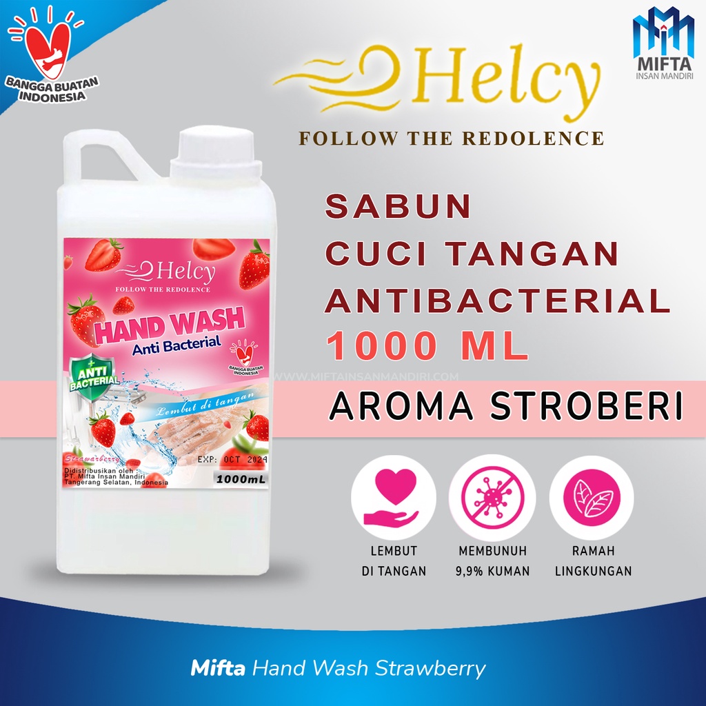 HELCY HAND SOAP EKONOMIS 1 LITER / SABUN CUCI TANGAN 1 LITER / HAND SOAP