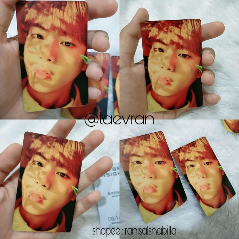 (KIM SEOKJIN) PHOTO TICKET HYBE INSIGHT UNOFFICIAL | SEOKJIN BTS