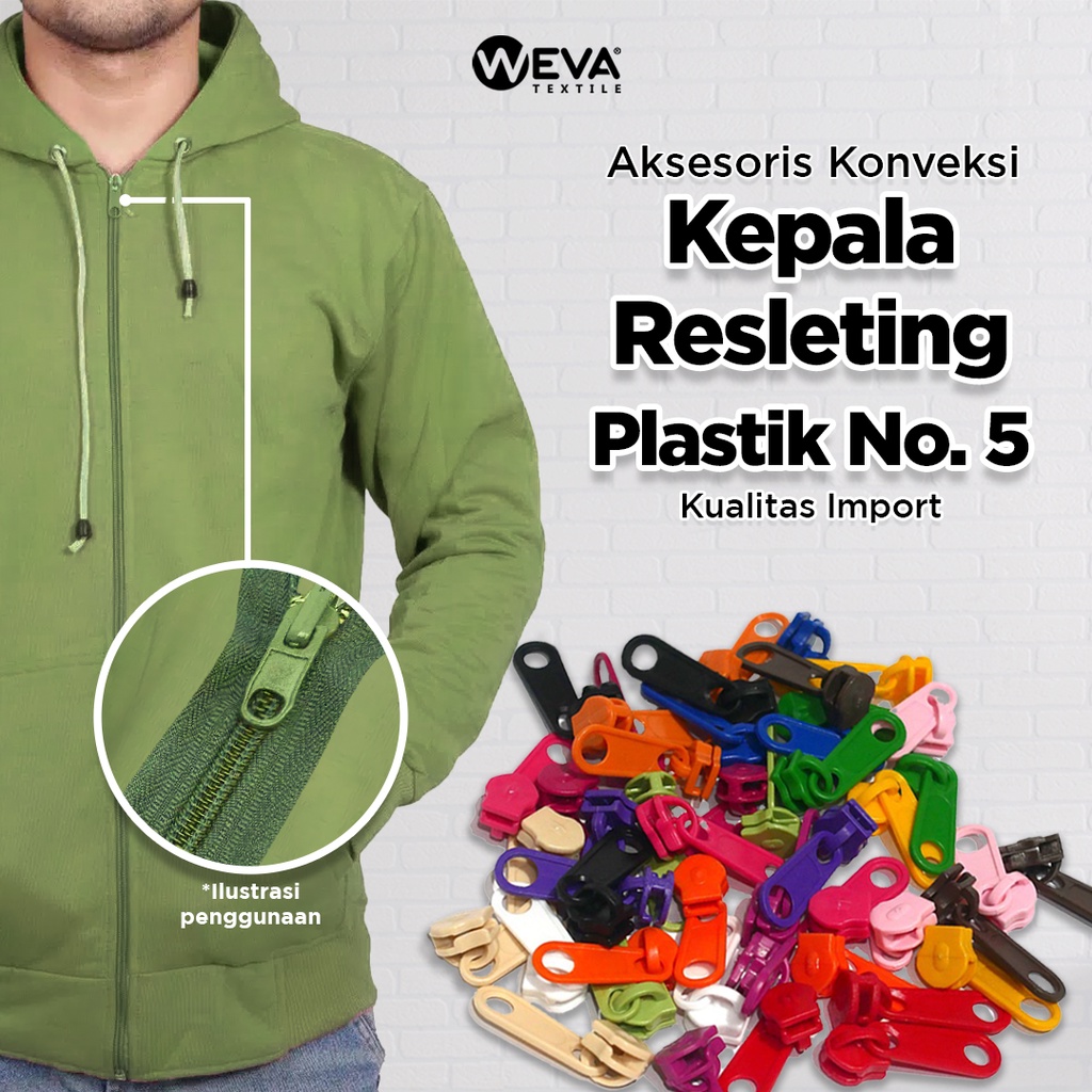 

Kepala Resleting plastik No 5 - A7000