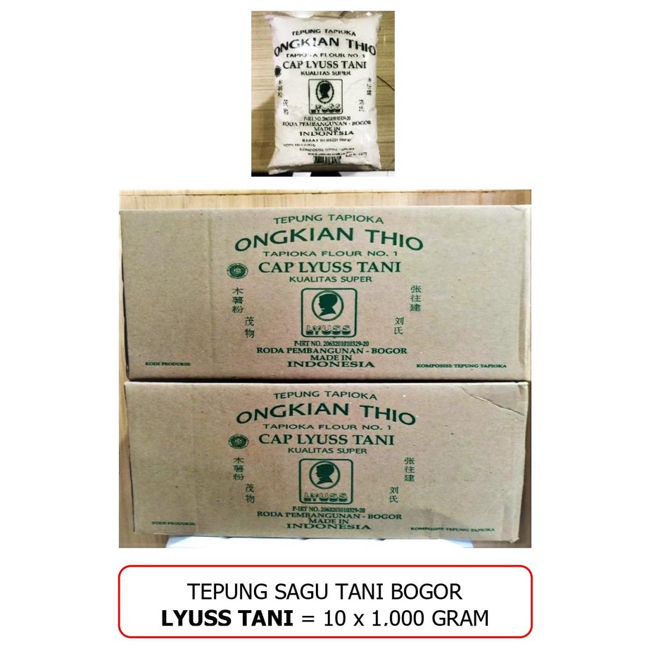 

Tepung Sagu / Tapioka Cap Lyuss Tani 1 kg