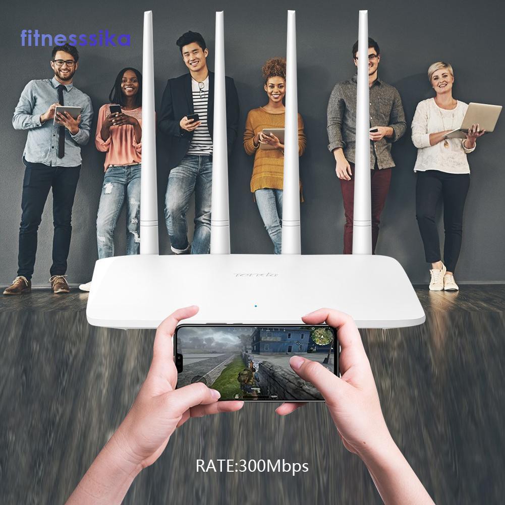 Tenda F6 Wireless N300 Easy Setup Router - 4 Antena