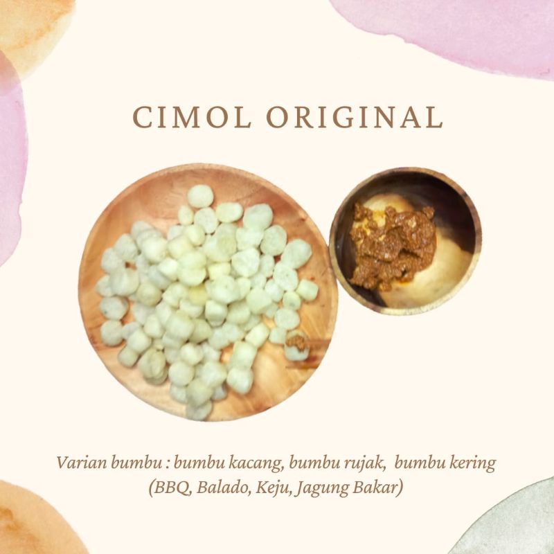 

Cimol mentah 500gr plus bumbu basah/ kering