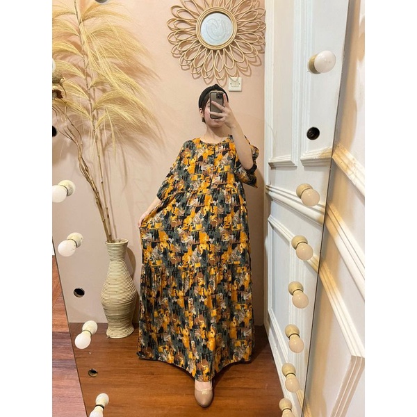 {COD}Daster Jodha Daster Rayon Busui Daster Long Daster Long Busui Daster Jumbo Daster Rayon Motif D