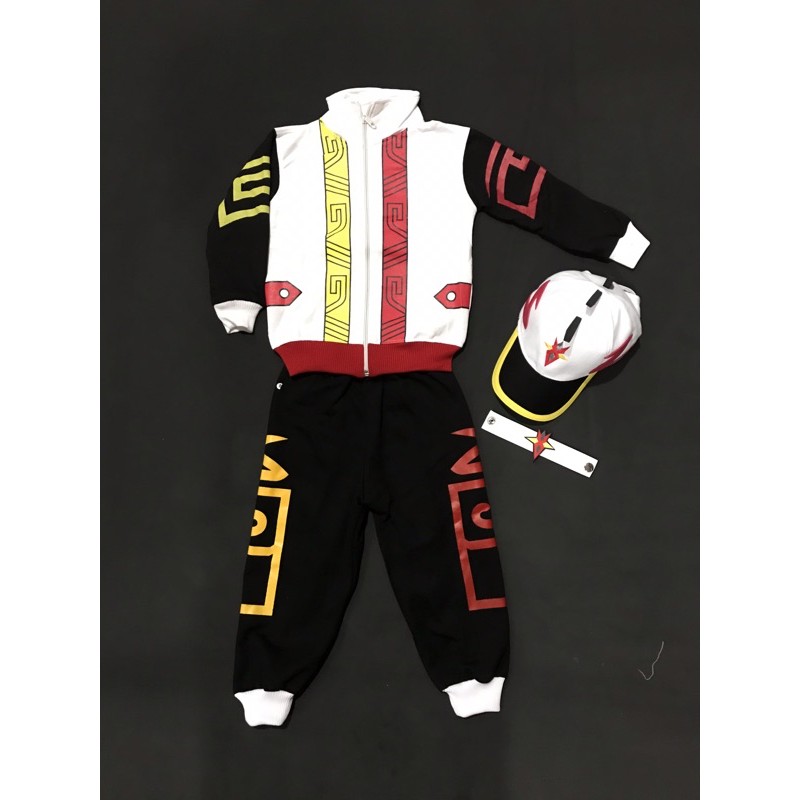 setelan boboiboy supra plus topi