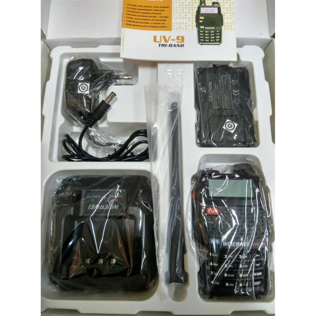 HT WEIERWEI UV 9  3 BAND   Berkualitas