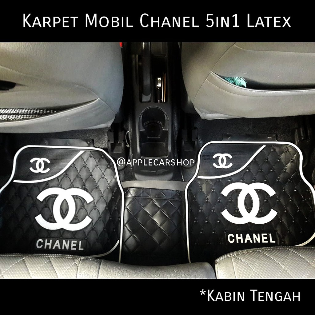 karpet mobil Chanel Hitam 5in1