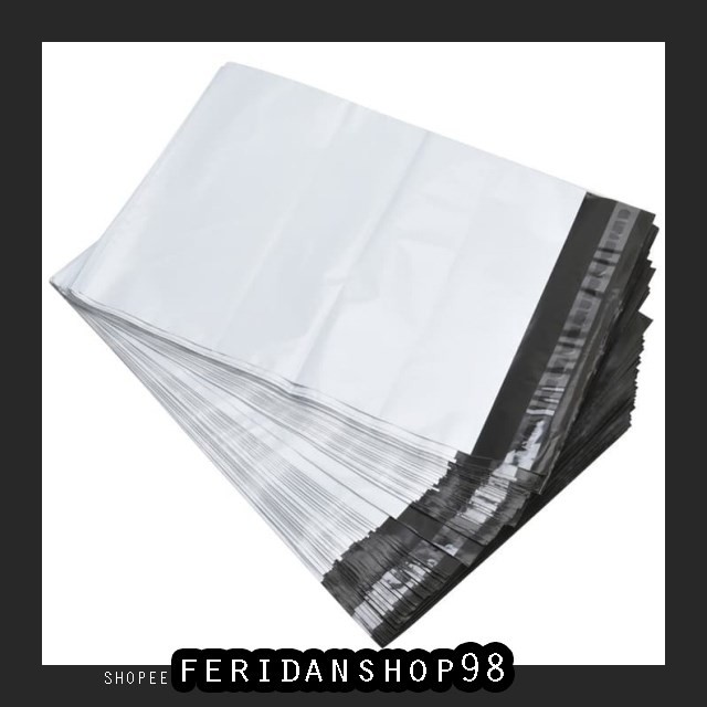 

BT171 17X30CM - WHITE BEST POLYMAILER POLYBAG PLASTIK AMPLOP ISI 100 LEMBAR BY FERIDANSHOP98