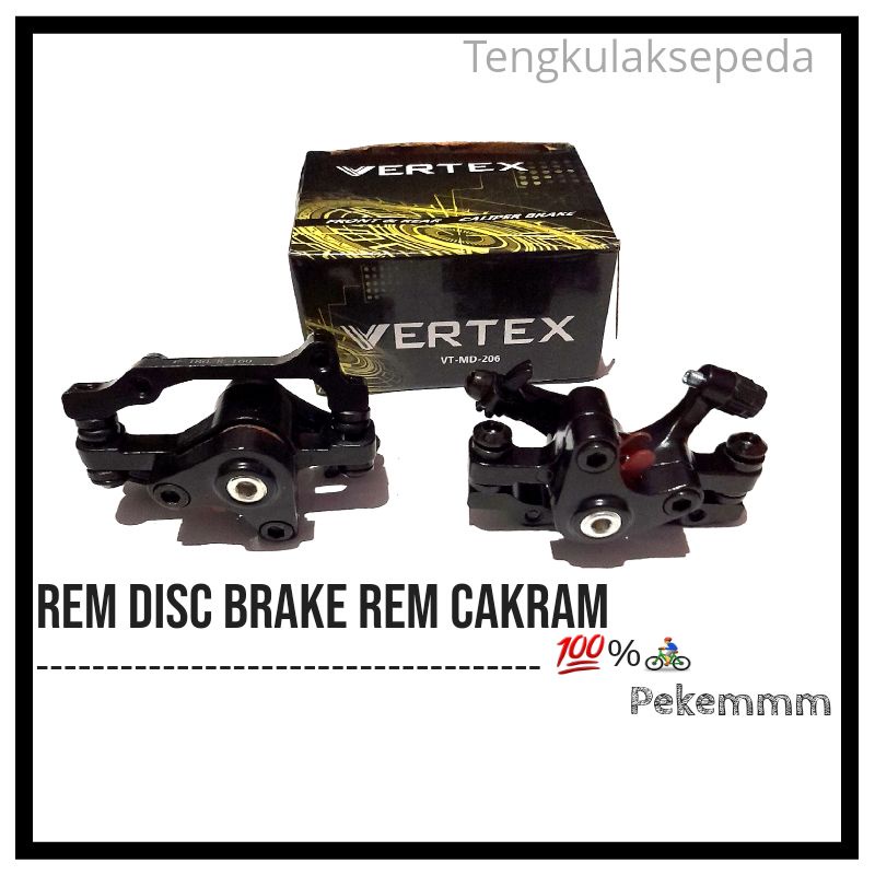 Rem Sepeda Disc Brake Depan Belakang Kaliper Rem Cakram Vertex F-160/R-140 F-180/R-160