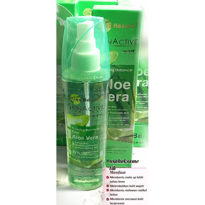 PROMO BIG !!! FIX SPRAY MAKE UP /TONER SKINACTIVE BUAT MAKEUP TAHAN LAMA KISS BEAUTY ESSENCE