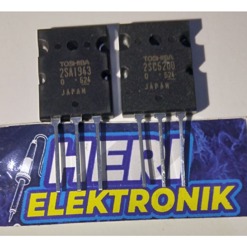 transistor tosiba 2sc5200, 2sa1943 ori japan lot 524