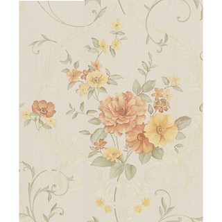  WALLPAPER  DINDING  FLORAL ELEGAN Bertekstur Timbul  Murah 