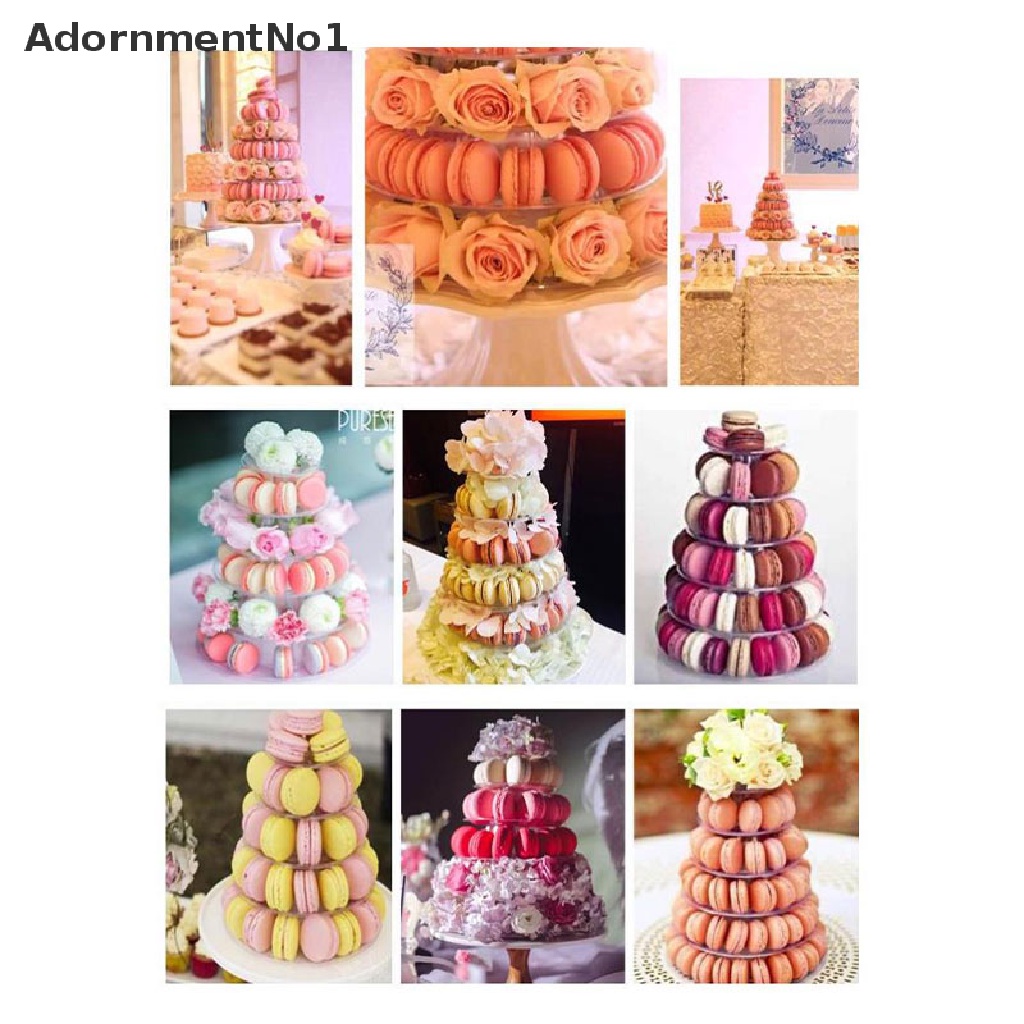 (AdornmentNo1) Rak Stand Display Macaron / Kue Multi Tingkat Bahan PVC