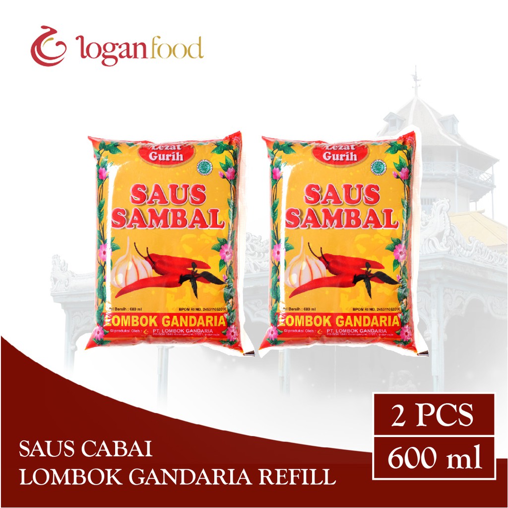 

Lombok Gandaria Paket Hemat Saus Cabai Refill 600 ml Isi 2
