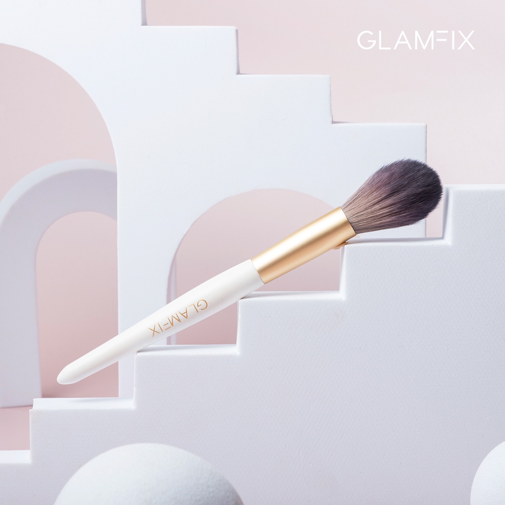 GLAMFIX Delicate Powder/Blush Brush Make Up 1 Pcs _ Kuas Make Up | GLAM FIX Alat Kecantikan Makeup YOU ORIGINAL