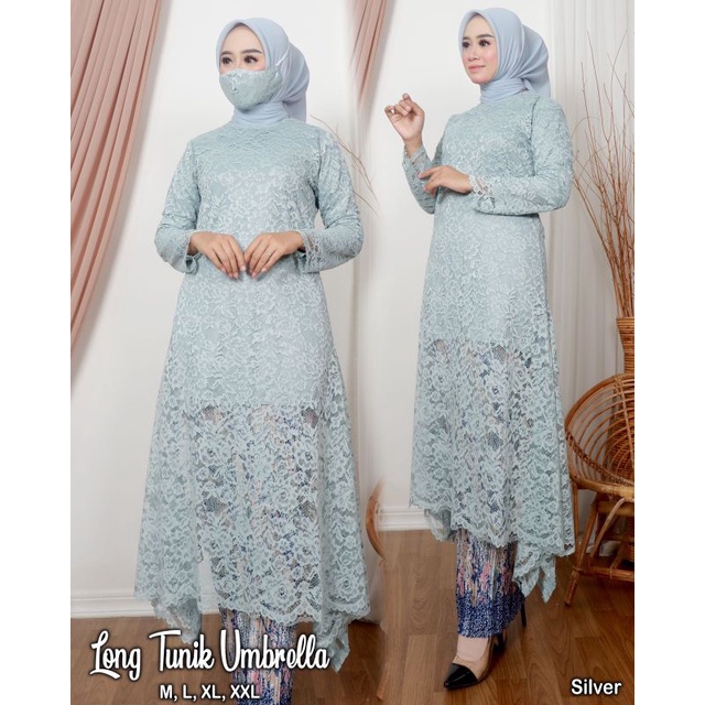 KEBAYA ORIGINAL//SET LONG TUNIK UMBRELLA//KODE ADK